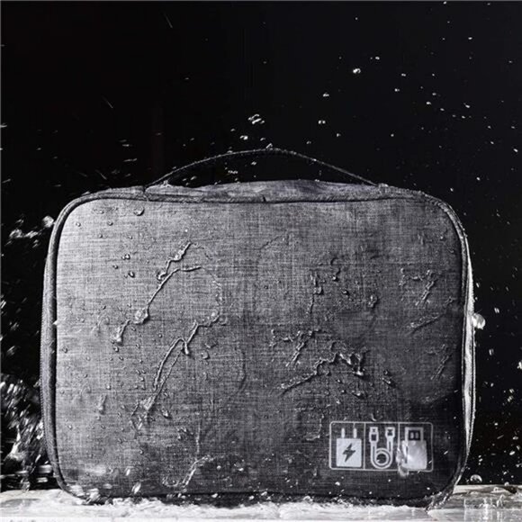 Two-Layer Multipurpose  Wateproot Electronics Accessories Bag Travel Organizer - Picture 4 of 16